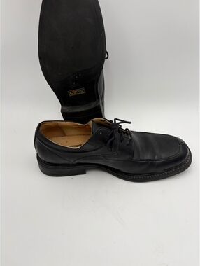 RJ Colt Collection Men's 12m Black Leather Dress Shoes Dress Or Casual